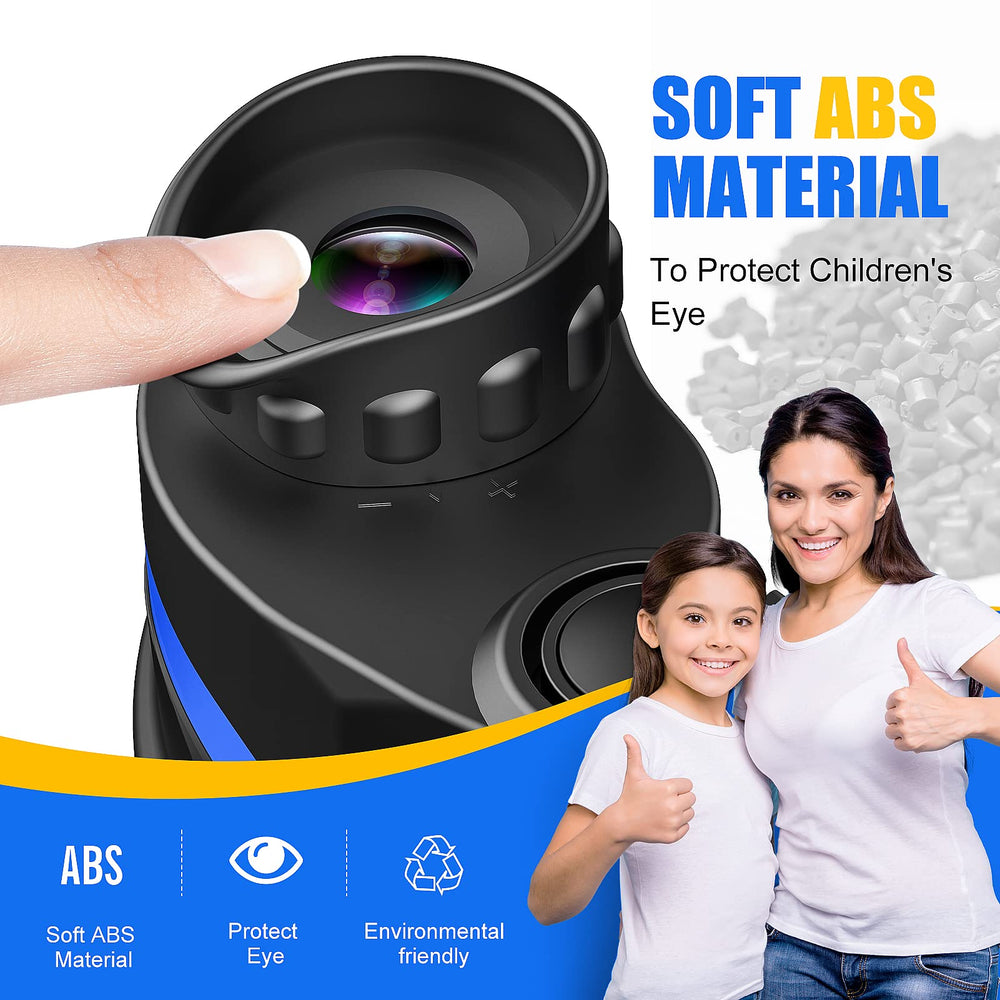 LET'S GO! ergonomic grip binocular designed for small hands and easy focusing on hikes.