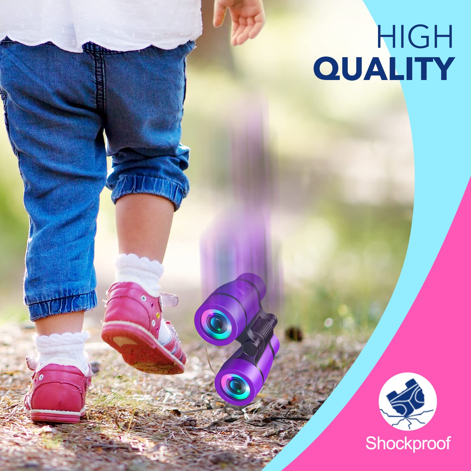 LET'S GO! non-slip handle provides a secure grip for small hands.