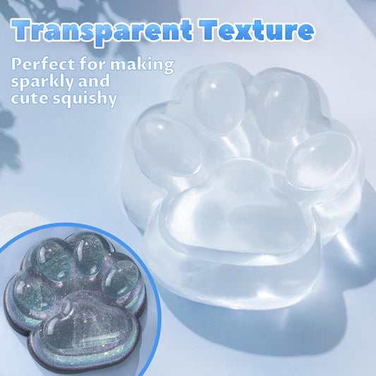 LETS RESIN clear squishy texture close-up highlighting a smooth, lifelike finish.