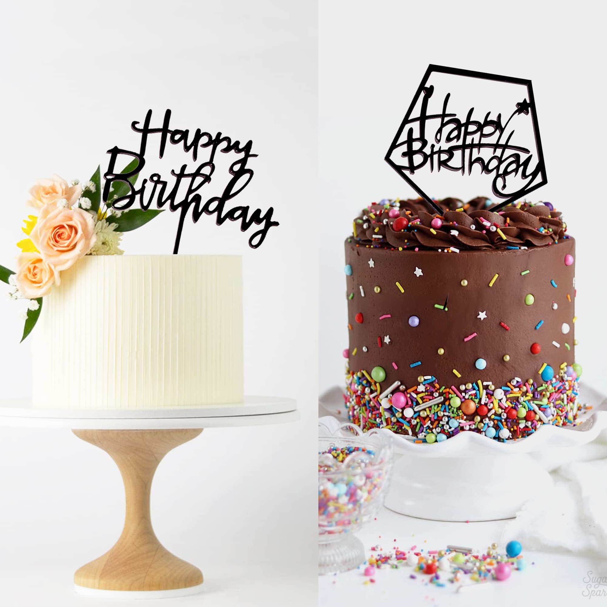 LetsCake acrylic topper with thick material for lasting party decor.