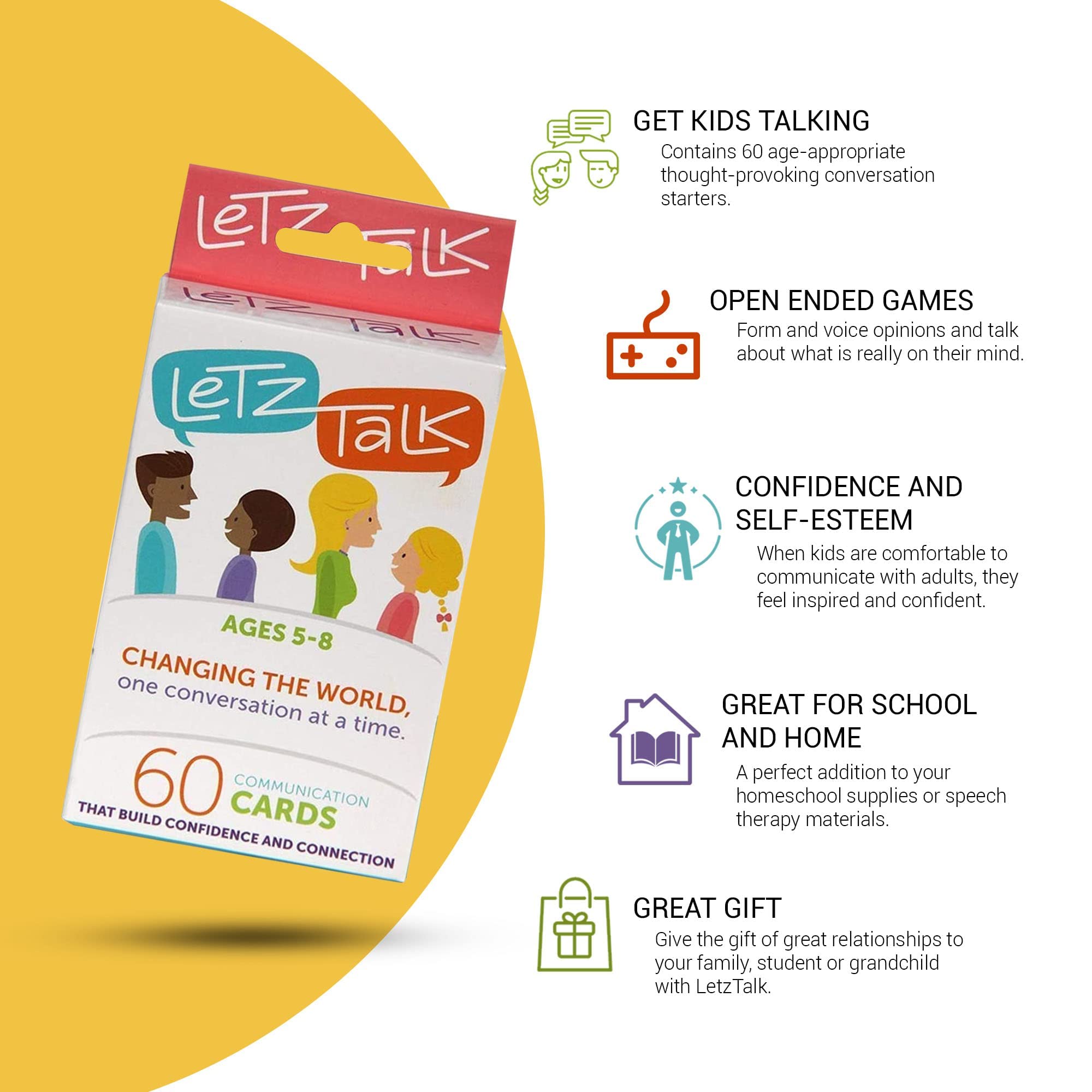 Letz Talk prompts at a family dinner to spark open conversations