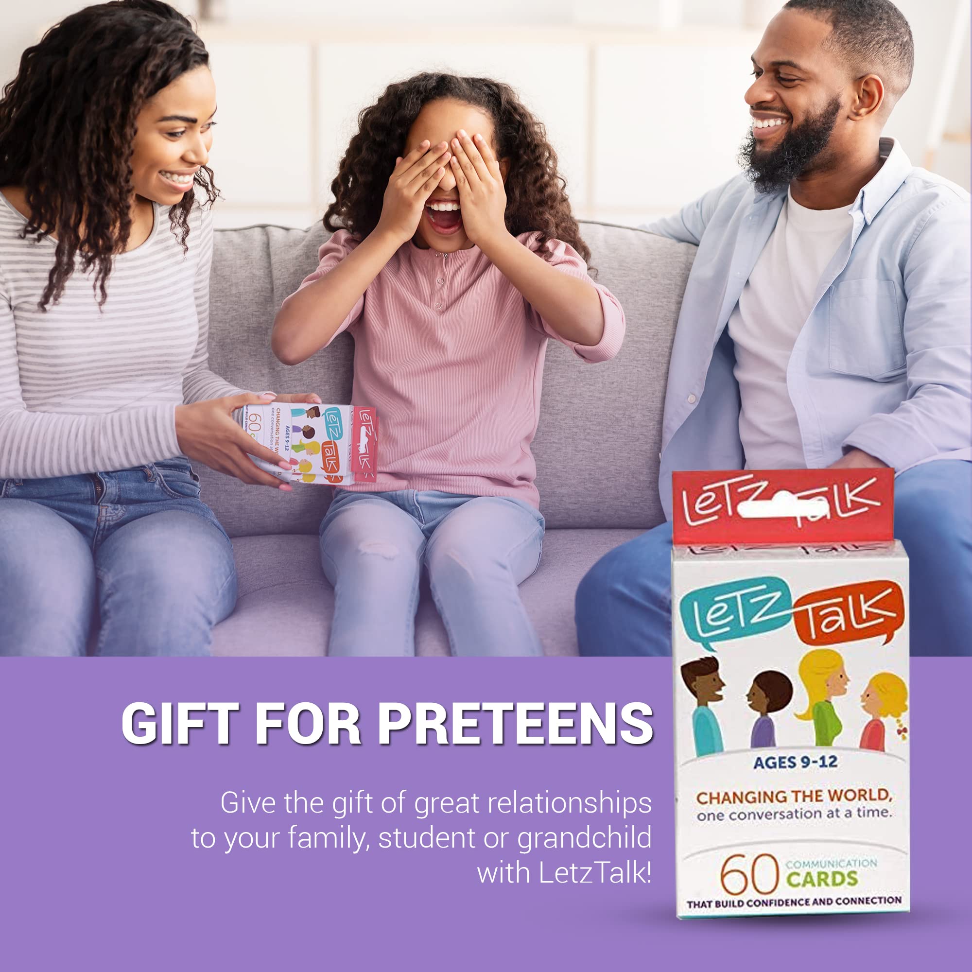 Letz Talk stocking stuffer for pre-teens invites meaningful conversations.