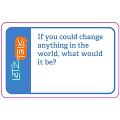 Letz Talk therapy tool for counselors uses engaging prompts.
