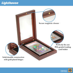 Leuchtturm Volterra box in mahogany finish enhances premium presentation.