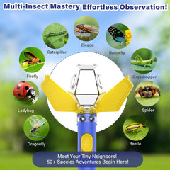 LEUOA bug catcher kids blue durable accents, lightweight acrylic design for resilience.