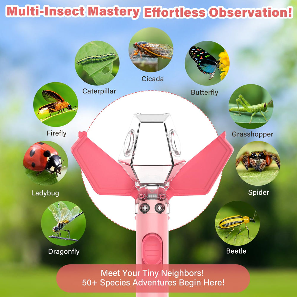 LEUOA Bug Catcher outdoors in garden supports safe bug catching