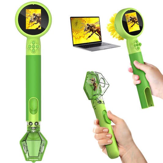 LEUOA kids microscope with 2-in display for close-up exploration