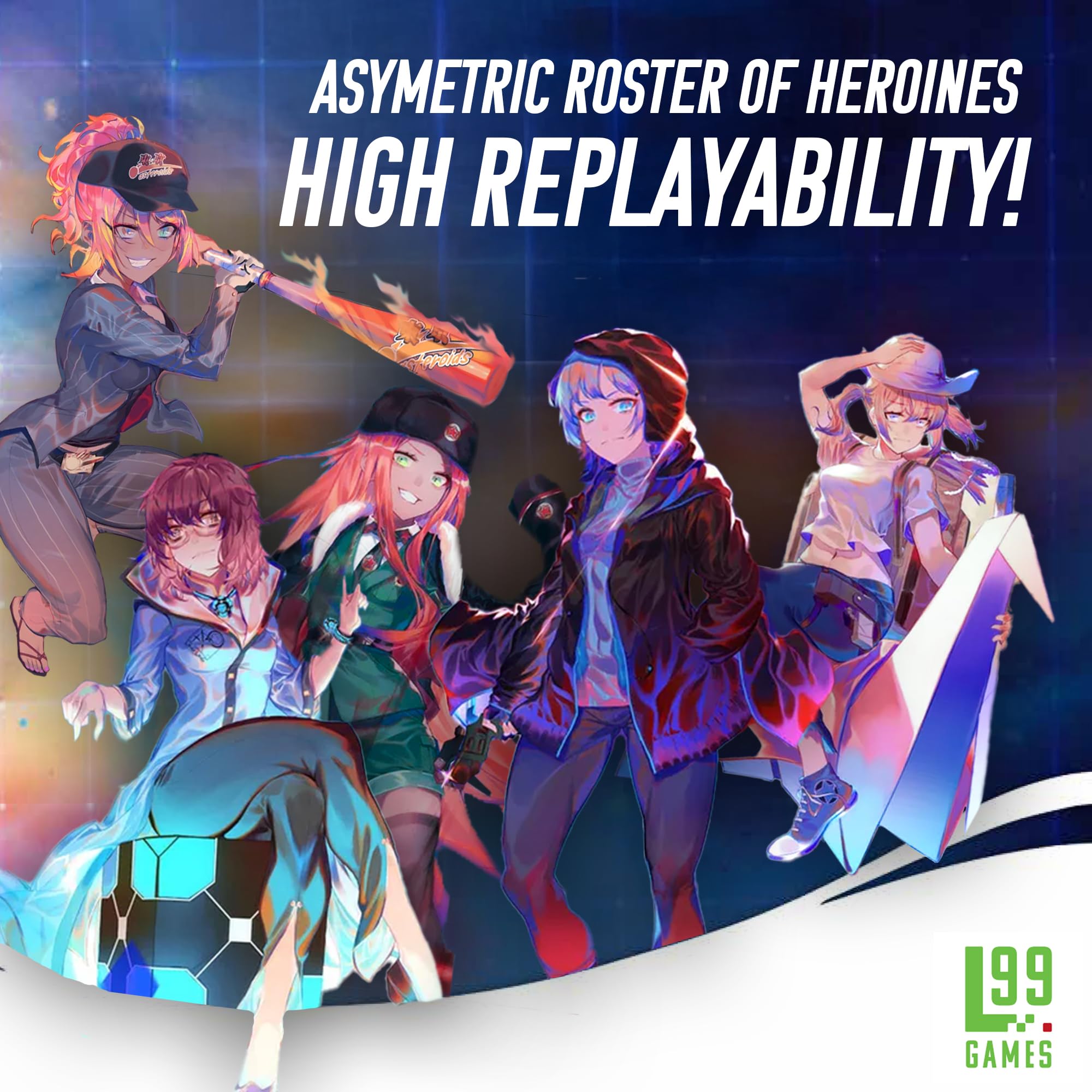 Bullet Orange components closeup reveals new heroines and vibrant game pieces.