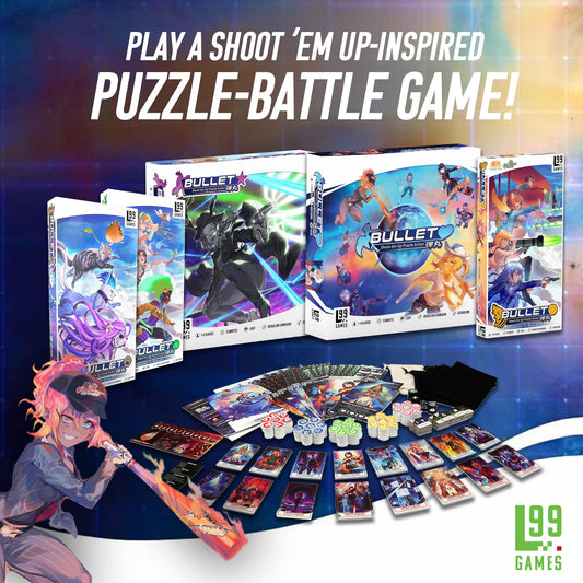 Bullet Orange gameplay action shows fast-paced puzzle-battle for 1–4 players.
