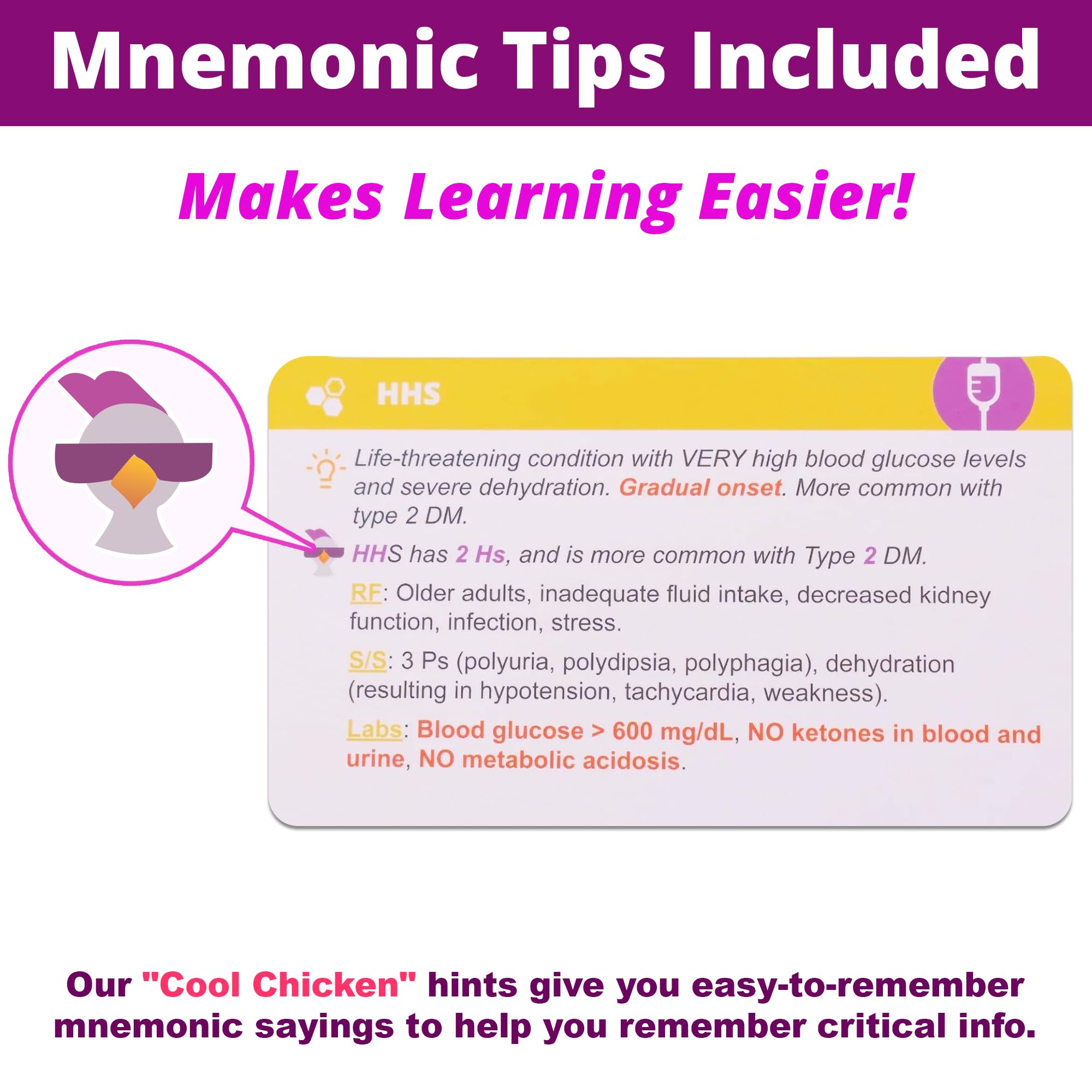 Level Up RN flash cards 3x5 durable front and back surfaces support easy note-taking.