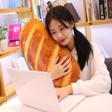 Levenkeness bread pillow with detailed print for lifelike charm.