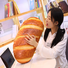 Levenkeness bread pillow shows a realistic 3D shape for cozy decor.