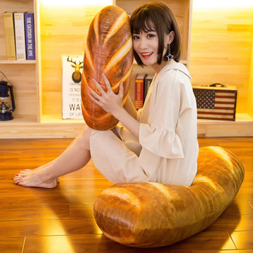 Levenkeness realistic bread pattern detail adds playful charm to rooms.