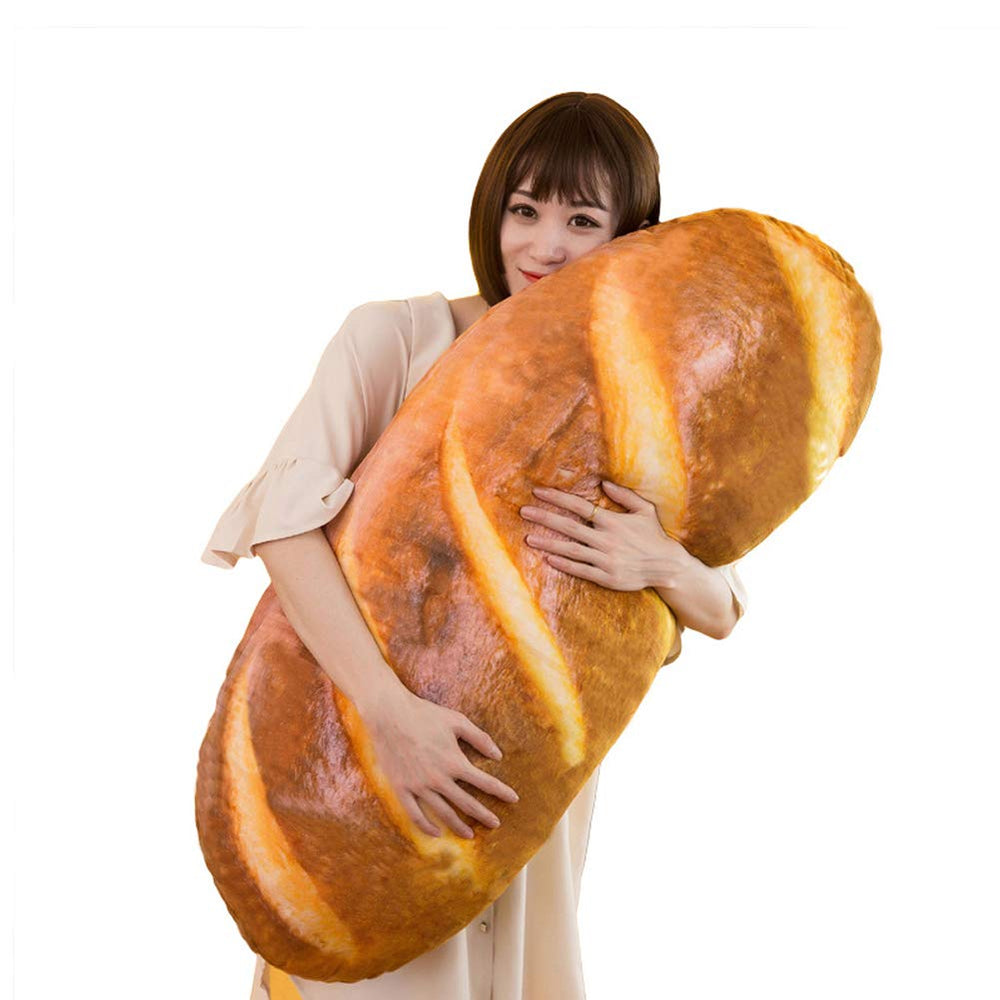 Levenkeness soft toast bread plush decorative pillow for living room