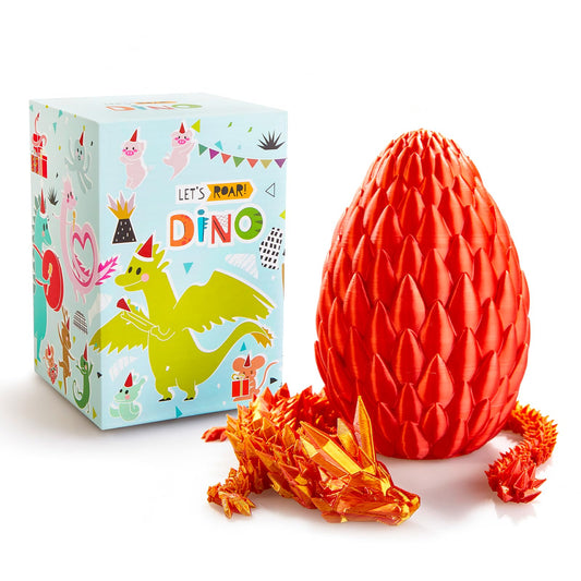 LEWELLRY dragon egg 5.5-inch detail highlights intricate sculpting for imaginative play.