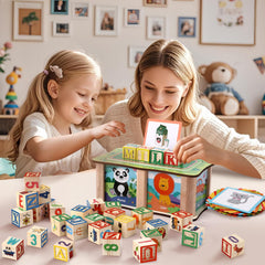 Lewo ABC blocks fit Montessori-inspired play for preschool learning at home.