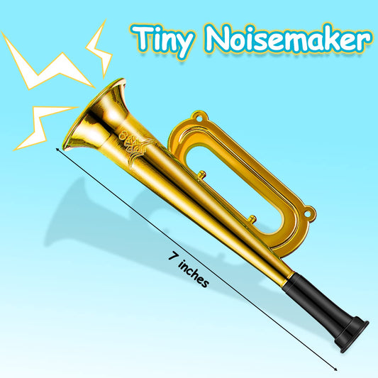 Lewtemi pink trumpet toy, lightweight carry-friendly noisemaker for teens at parties.