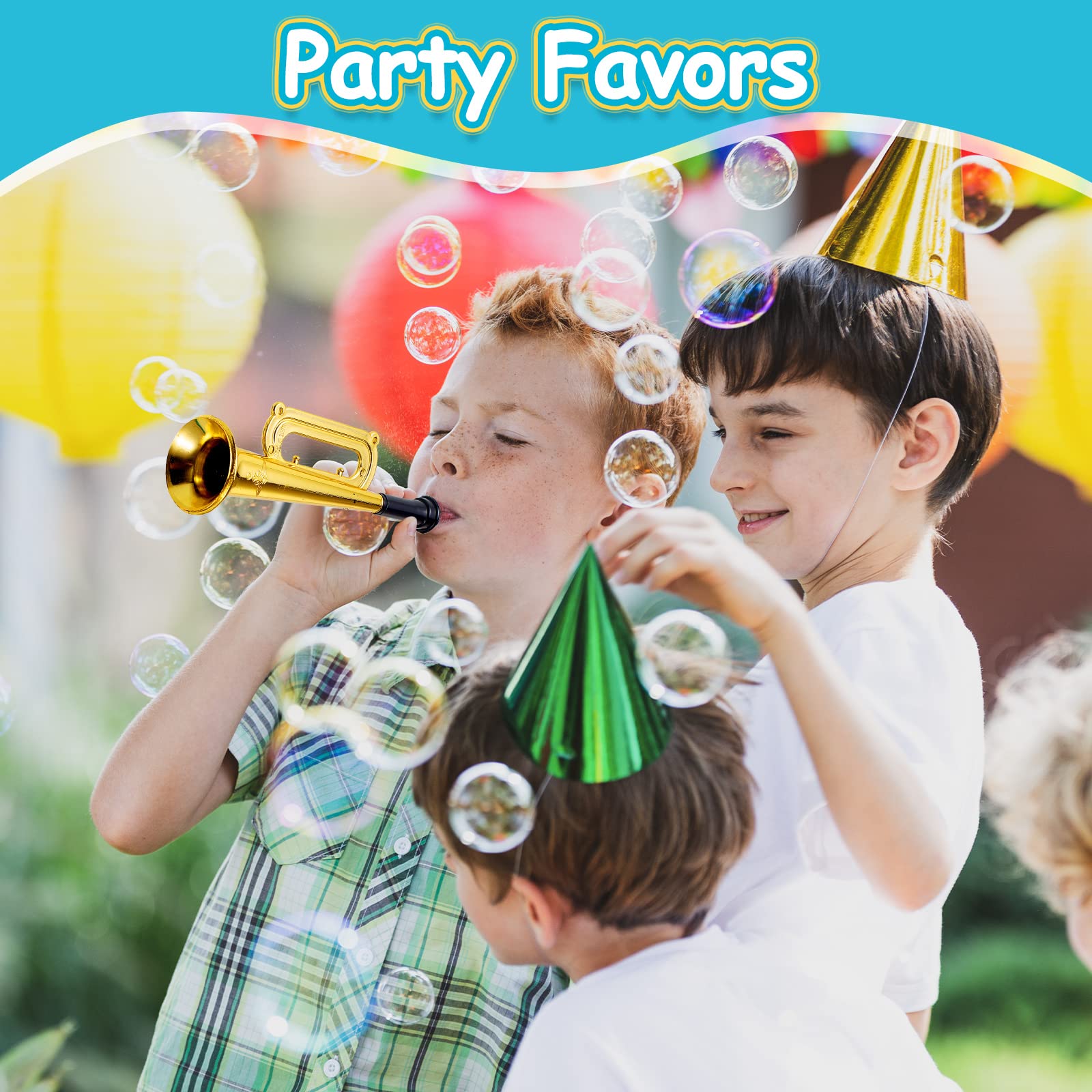 Lewtemi purple trumpet toy, durable plastic noisemaker for lively play.