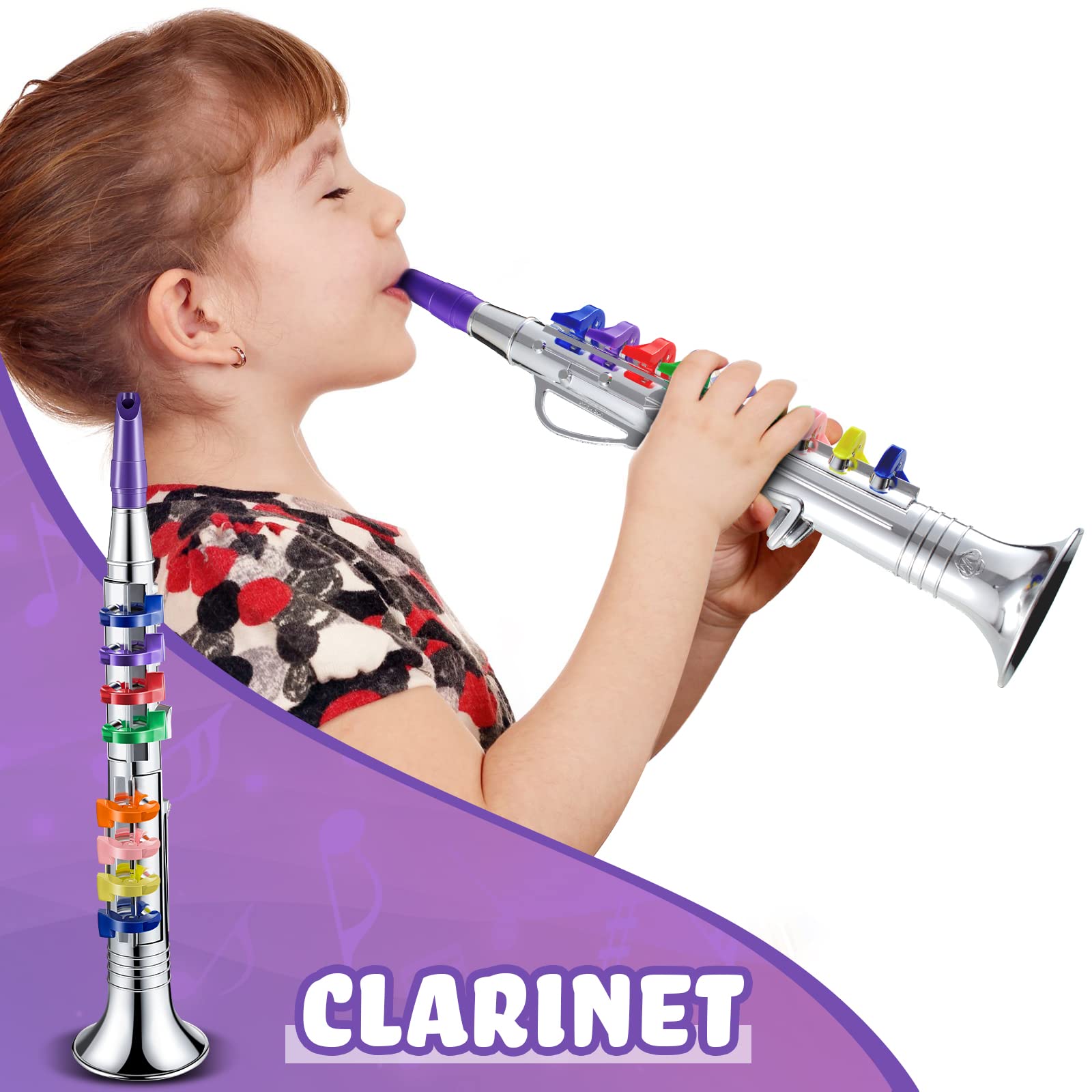 Lewtemi clarinet color-coded keys support simple step-by-step play