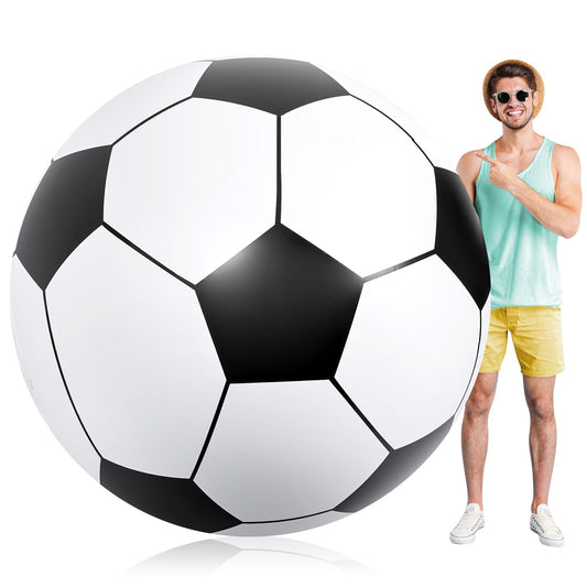 Lewtemi giant inflatable soccer ball ready for 5.9 ft outdoor play and decor