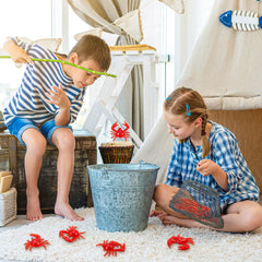 Lewtemi mini red crab figurine, lightweight decor accents for seasonal setups