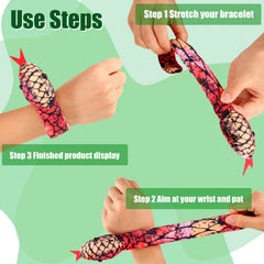 Lewtemi snake slap bracelet featuring vivid colors for festive wear