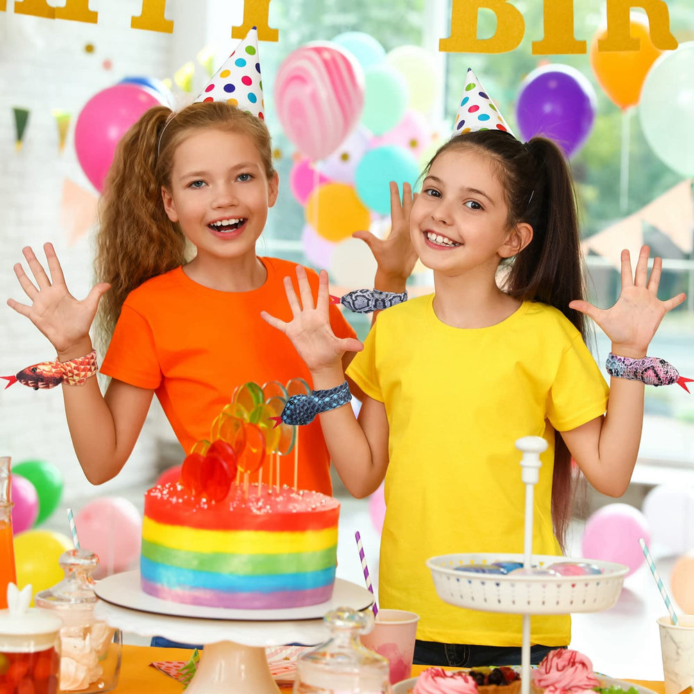 Lewtemi snake slap bracelet displayed as practical party favors for events
