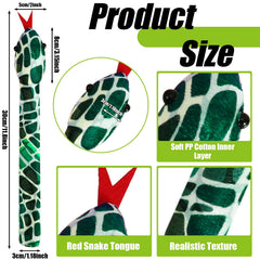 Lewtemi snake slap bracelet with lifelike pattern for party visuals