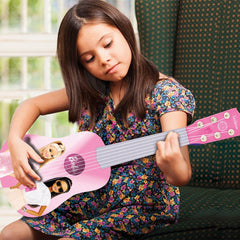 Lexibook Barbie guitar with tuning option encourages pitch exploration