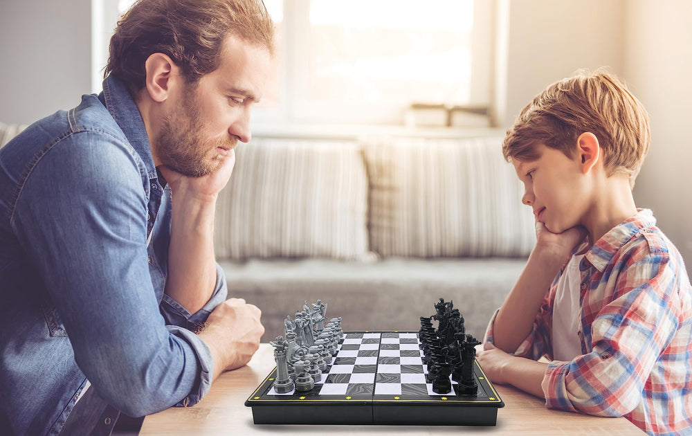 Lexibook Harry Potter chess board in compact storage mode for travel.