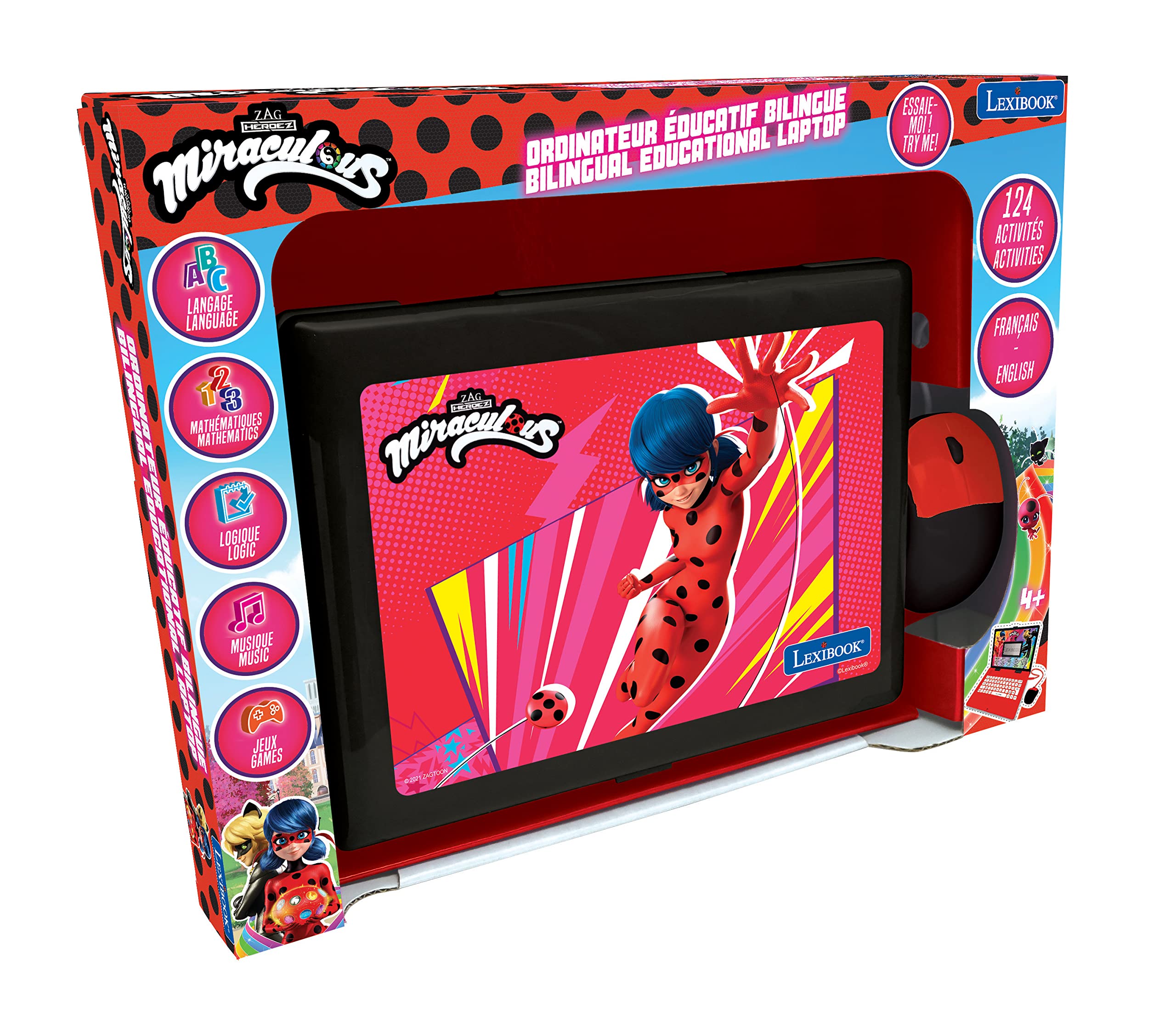 LEXiBOOK Miraculous child typing games develop literacy and focus.