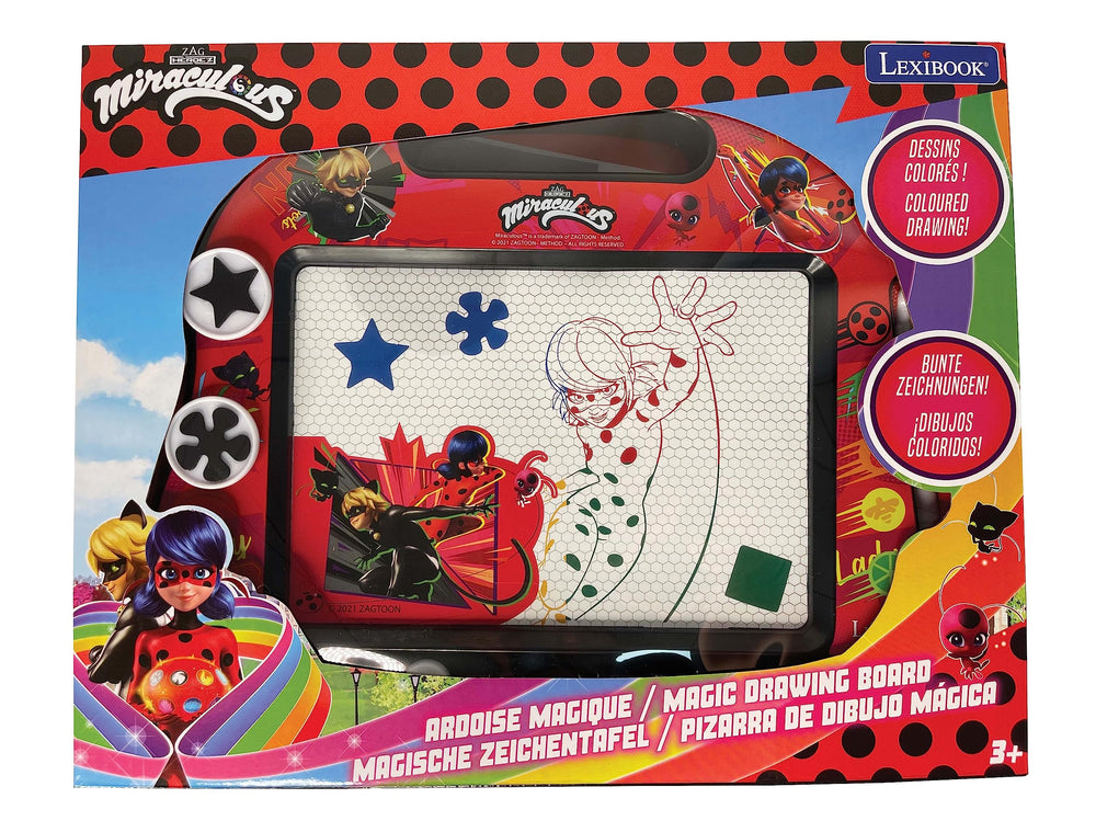 Lexibook Miraculous Ladybug Cat Noir attached magnetic pen – easy drawing tool for kids