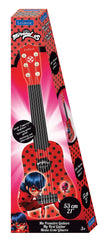LEXiBOOK Miraculous Ladybug guitar with guide supports at-home learning