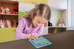 LEXiBOOK Paw Patrol tablet child playing supports hands-on spelling and word games.