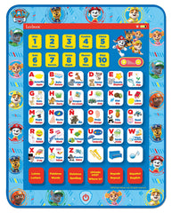 LEXiBOOK Paw Patrol tablet side view shows portable travel-friendly design.