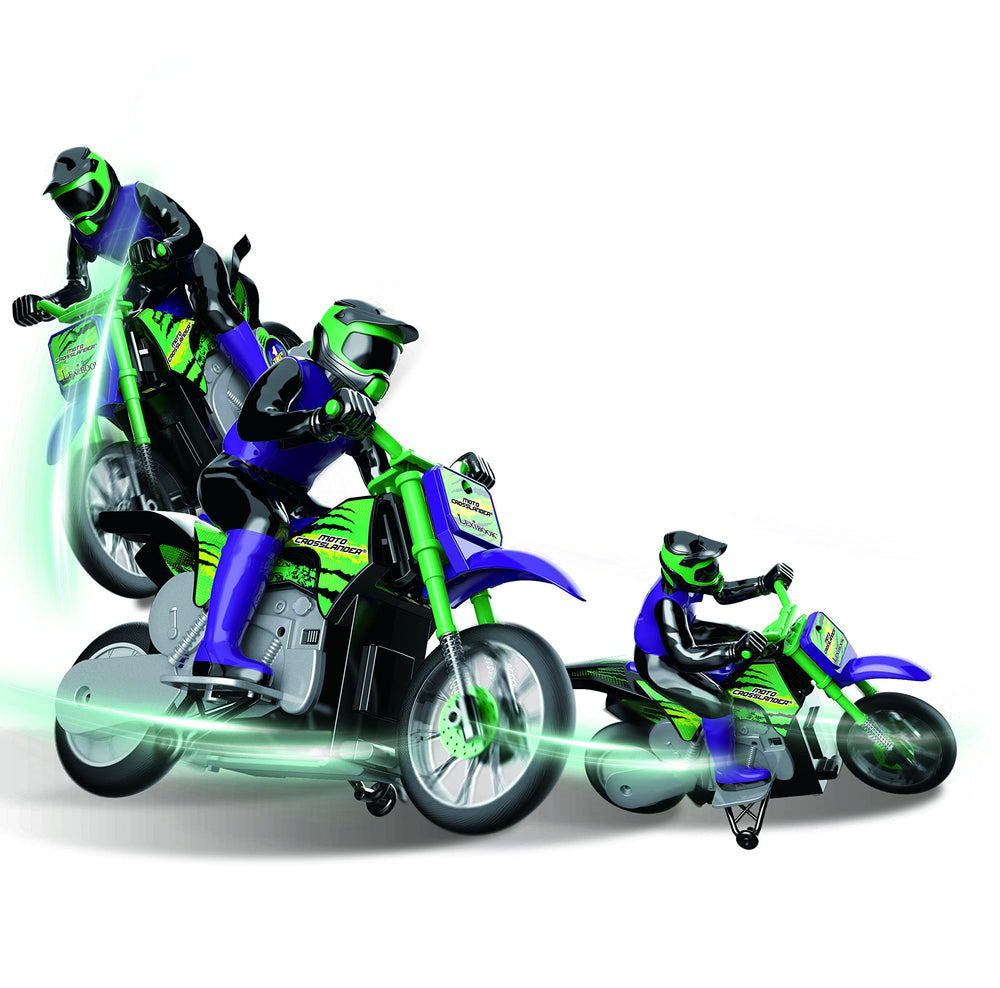 LEXiBOOK RC18 Crosslander rear view shows sturdy suspension for tough stunts