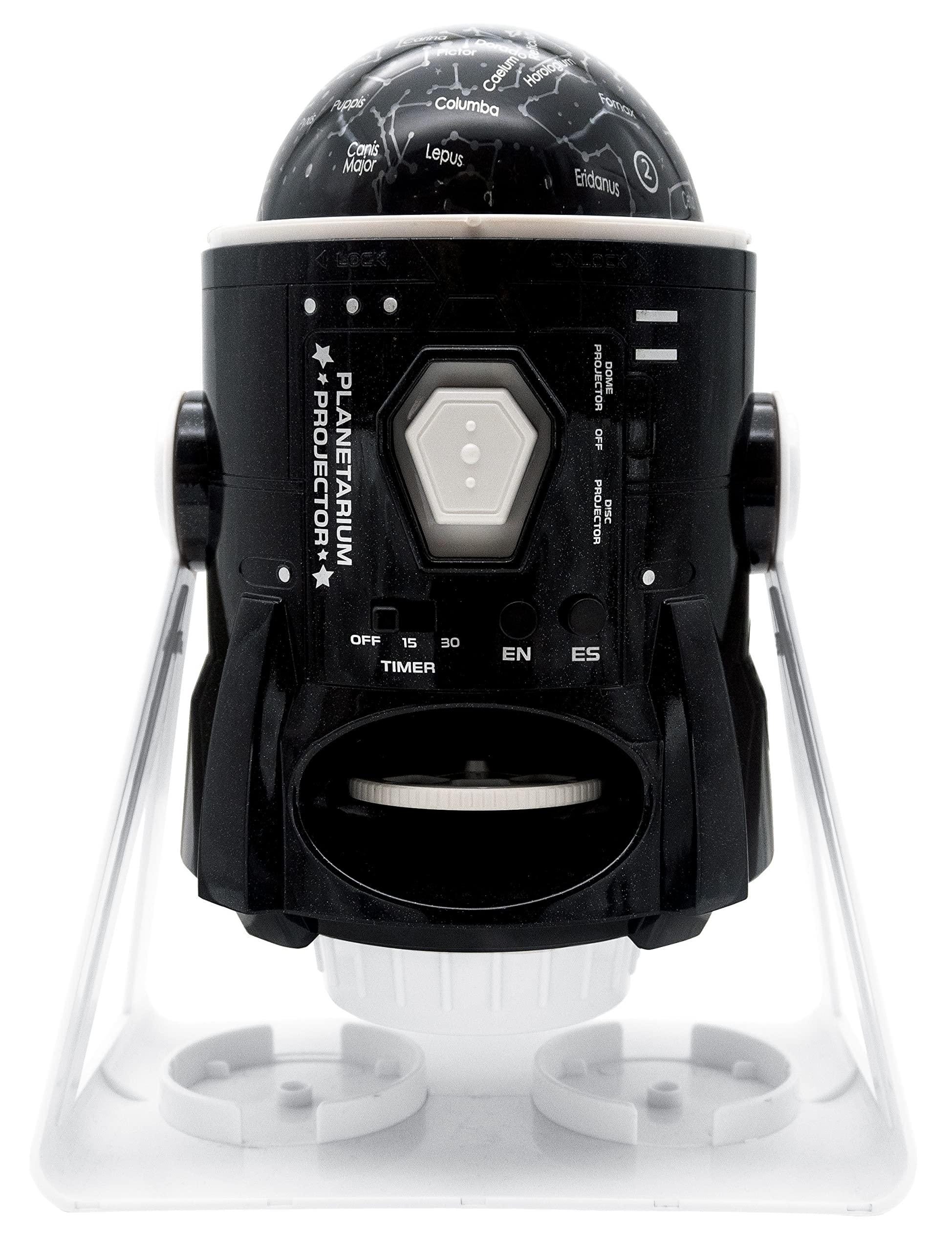 LEXiBOOK Speaking 2-in-1 Constellations Projector ready to light up bedtime astronomy with vivid stars.