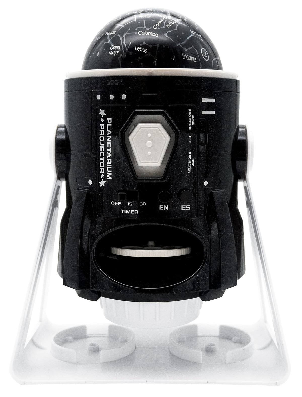 LEXiBOOK Speaking 2-in-1 Constellations Projector ready to light up bedtime astronomy with vivid stars.