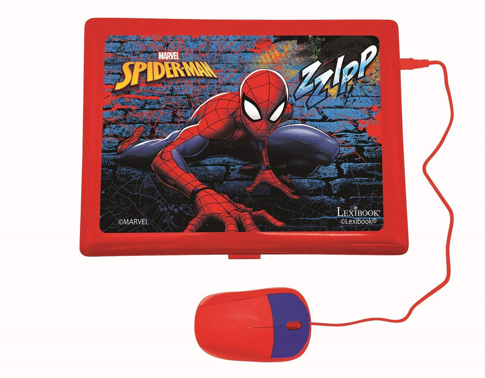 LEXiBOOK Spider-Man keyboard and mouse layout for realistic typing practice.