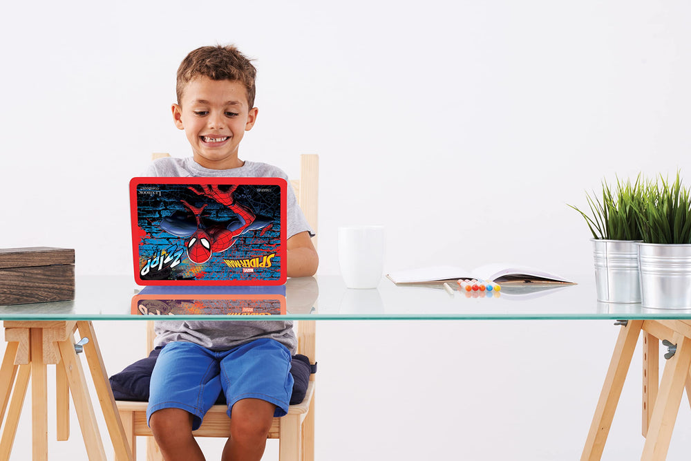 LEXiBOOK Spider-Man logo and design elements boost engagement during play.