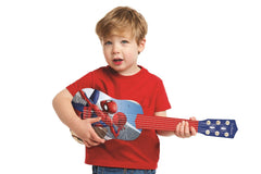 Lexibook Spider-Man guitar tuning concept showing pitch idea for learners.