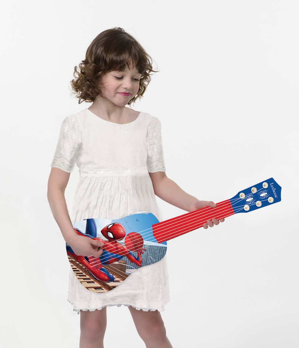 Lexibook Spider-Man nylon strings for gentle finger movement on kids.