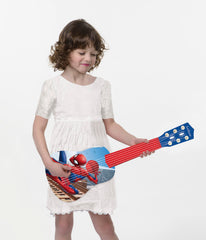 Lexibook Spider-Man nylon strings for gentle finger movement on kids.