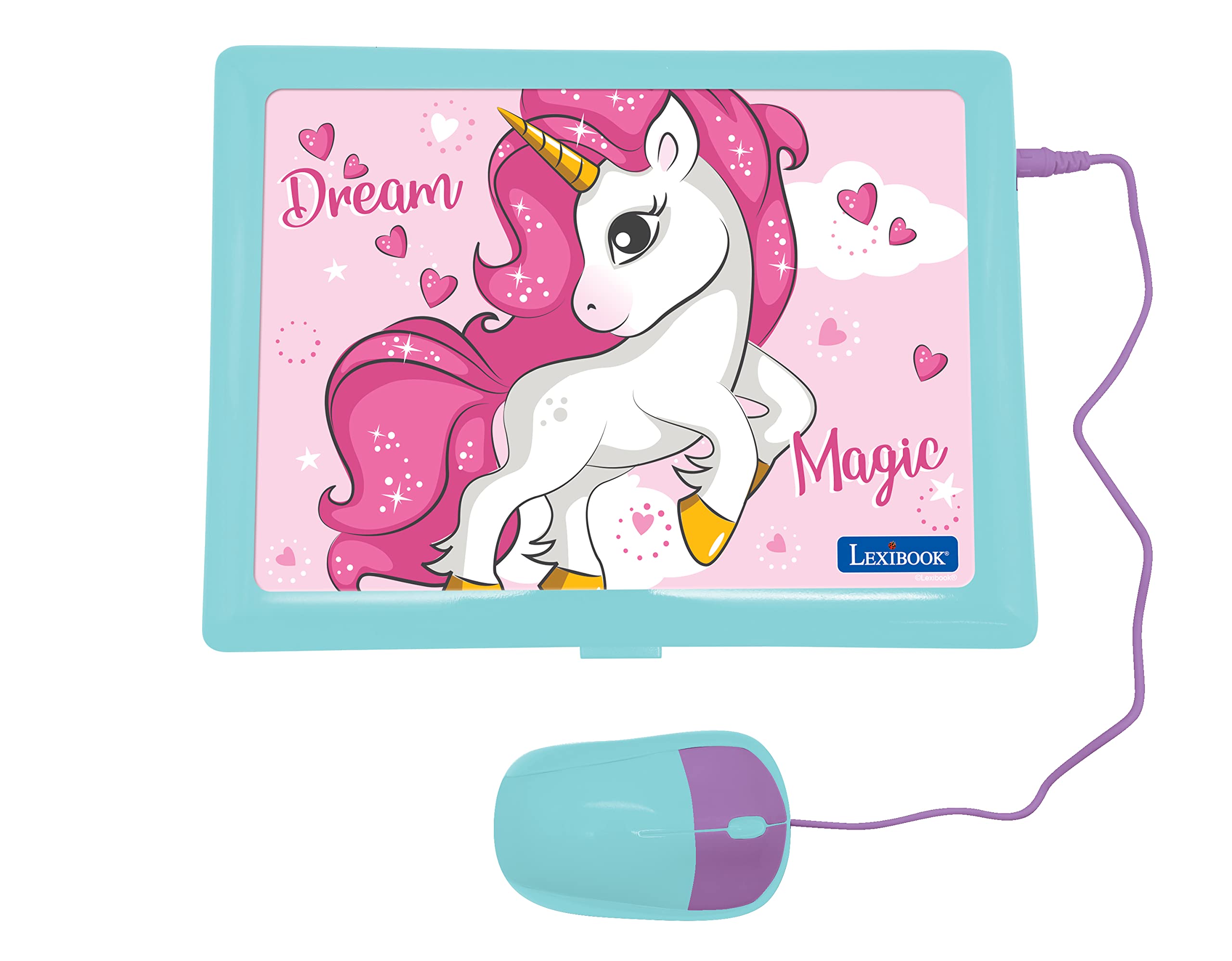 LEXiBOOK Unicorn Laptop keyboard detail for early typing practice and engagement