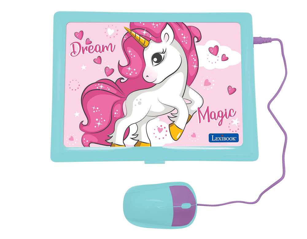 LEXiBOOK Unicorn Laptop keyboard detail for early typing practice and engagement