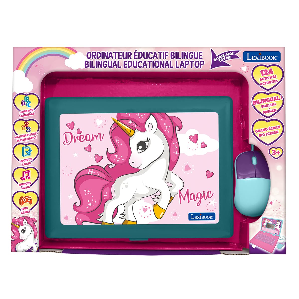 LEXiBOOK Unicorn Laptop music activities for beginner melody and rhythm skills