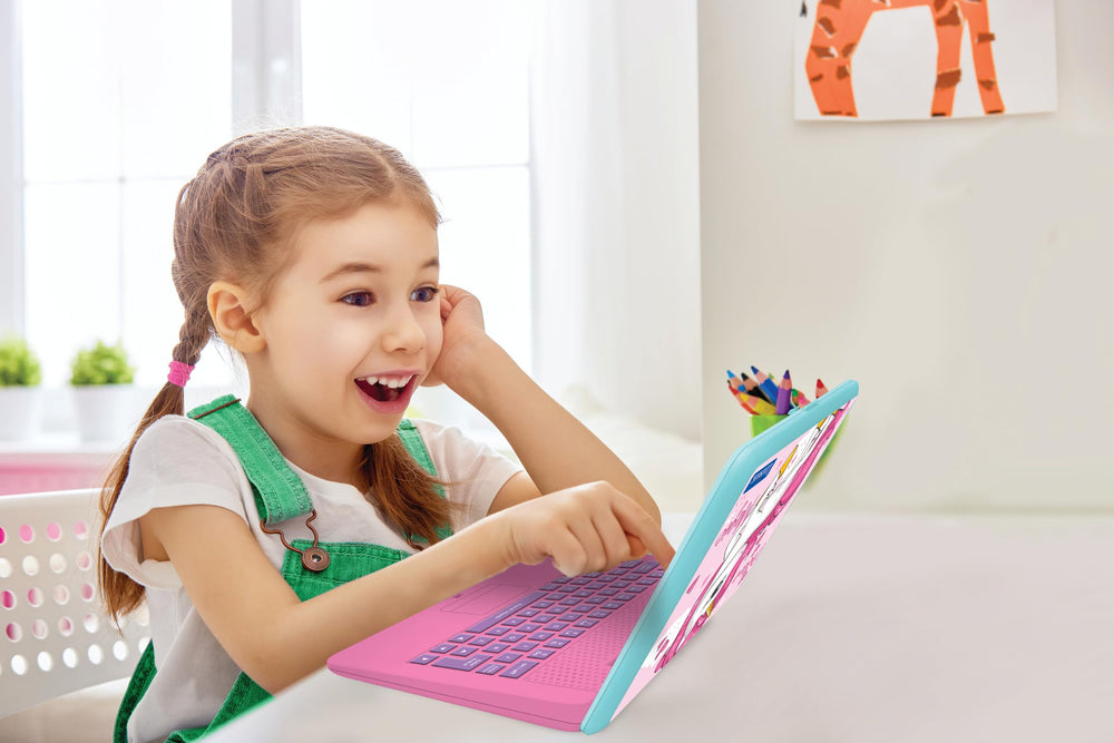LEXiBOOK Unicorn Laptop tuned keyboard for dactylography and spelling games