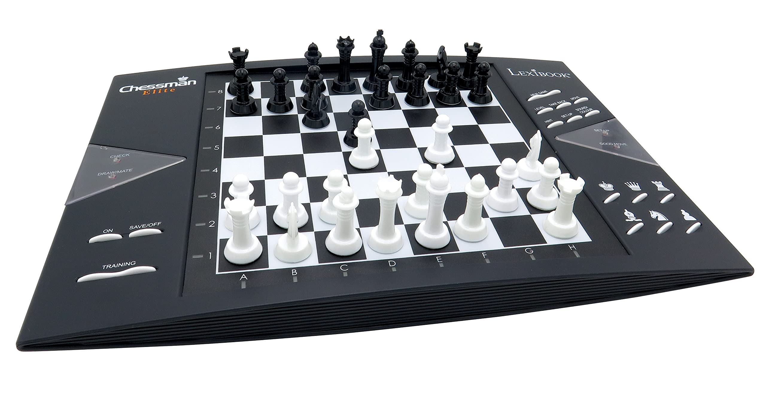 LEXiBOOK Chessman Elite LED-moves display guides gameplay with clear visual feedback.