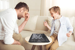 LEXiBOOK Chessman Elite powered by batteries or adapter for flexible play.