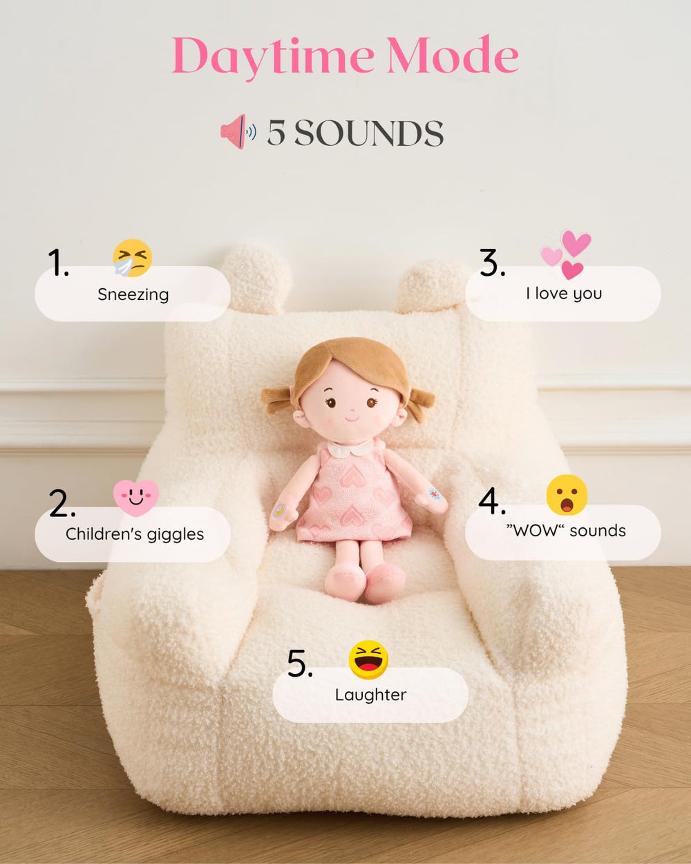 LeyaDoll removable dress for easy outfit changes and washing.